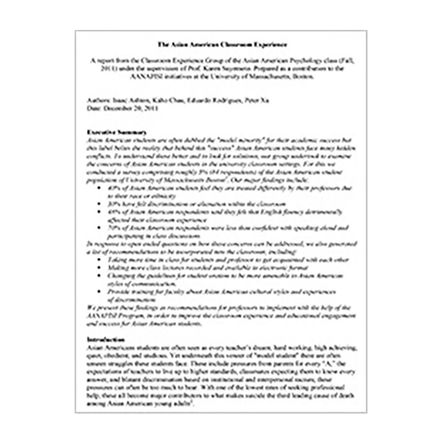 The Asian American Classroom Experience cover